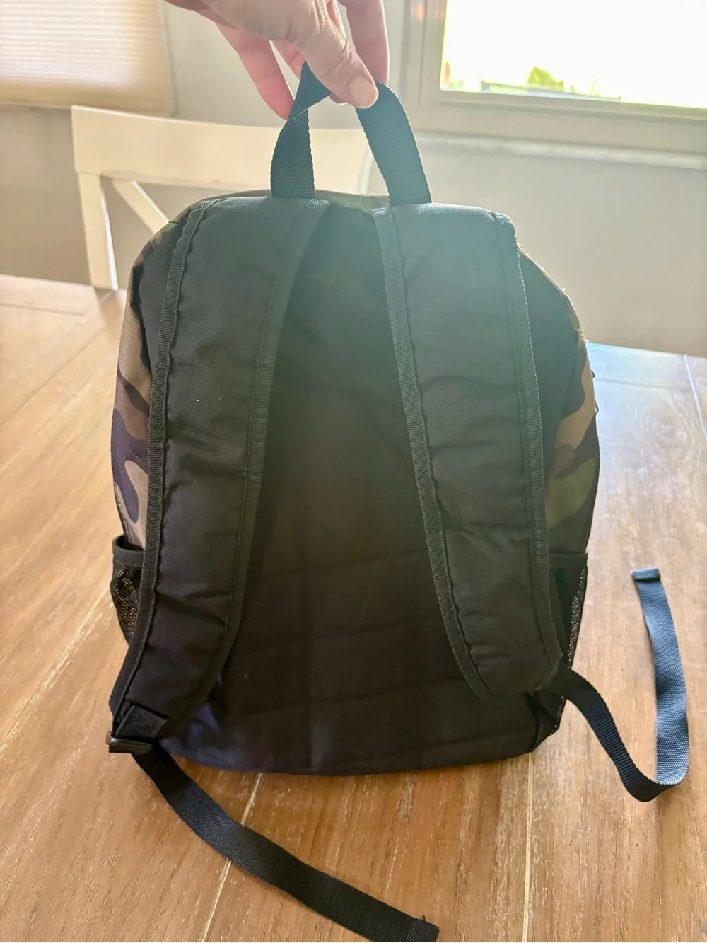Puma Camo Backpack with Neon Logo